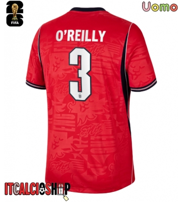 Inghilterra Nico O'Reilly #3 Seconda Maglia Mondiali 2026 Manica Corta